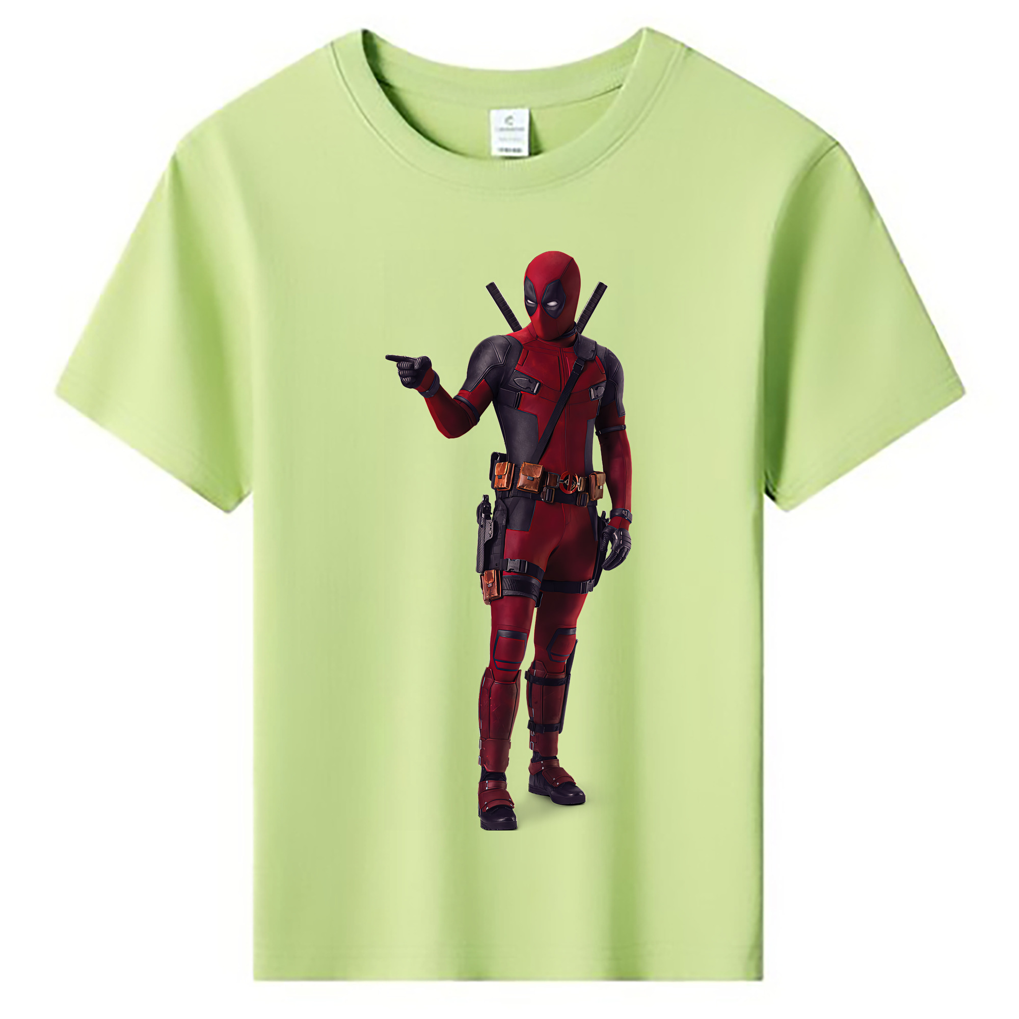 （画像用） Deadpool デッドプール 綿100％キッズTシャツ（フロントプリント）